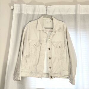 Frame White Denim Jacket